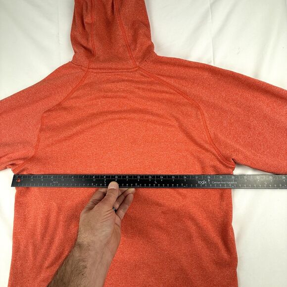 Adidas Ultimate Pullover Hoodie Sz Medium Bright Red Sweatshirt Kangaroo Pocket - Picture 14 of 15